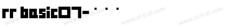 rr basic07字体转换